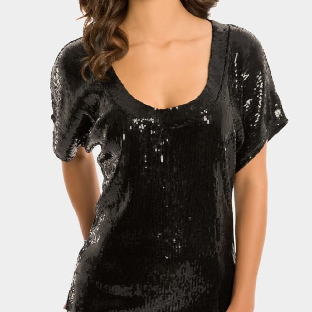 GUESS BY MARCIANO Savannah Sequin Top